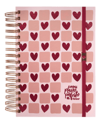 Meu plano perfeito: Florescer, planner sem data para adolescentes, capa coração | Planner 2026