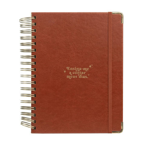 Meu plano perfeito, planner anual não datado com capa dura em couro-soft, capa Clássica | Planner 2025