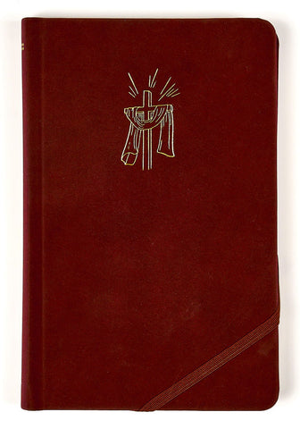 Bíblia Sagrada Slim NVI, Luxo, Tecido cereja sobre capa dura, com elástico transversal: original (9786552170231)