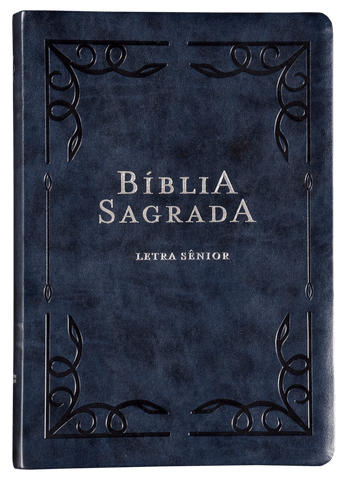 Bíblia NVI, Letra Sênior, Couro-soft azul, Leitura Perfeita