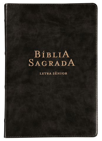 Bíblia NVI, Letra Sênior, Couro-soft preto, Leitura Perfeita