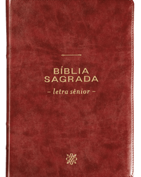 Bíblia NVI, Letra Sênior, Couro-soft vinho, Leitura Perfeita