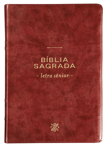 Bíblia NVI, Letra Sênior, Couro-soft vinho, Leitura Perfeita