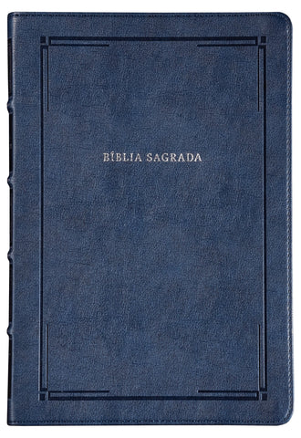 Bíblia NVI Slim, Letra Grande, Capa luxo azul, Barroca, Leitura Perfeita: original (9786552171573)
