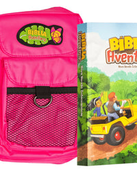 Bíblia Aventura para crianças, NVI, edição especial com bolsa rosa, Leitura Perfeita