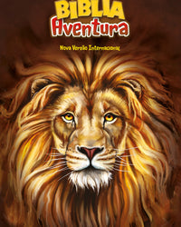 Bíblia Aventura para crianças, NVI, Capa dura com fechamento em ímã, Leão, Leitura Perfeita
