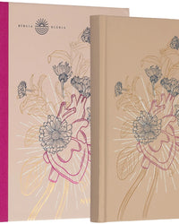Bíblia Diária, NVI, Tecido sobre capa dura, Coração florido, Leitura Perfeita - Comece sua jornada de 365 dias com a Bíblia em qualquer momento do ano
