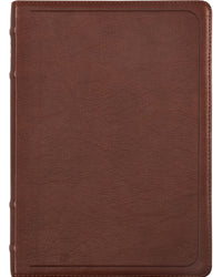 Bíblia ACF com referências cruzadas e palavras de Jesus em azul, Couro-soft mogno, Letra grande, Leitura Perfeita