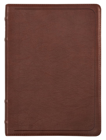 Bíblia ACF com referências cruzadas e palavras de Jesus em azul, Couro-soft mogno, Letra grande, Leitura Perfeita by Thomas Nelson Brasil