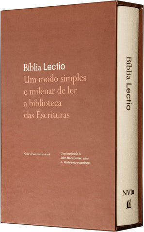 Bíblia Lectio, Nova Versão Internacional (NVI), tecido sobre capa dura