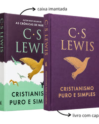 Cristianismo puro e simples – Edição deluxe com capa em tecido e caixa com fechamento em imã