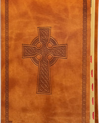 A Bíblia Sagrada ACF, Letra grande, Fonte Leitura Perfeita, com letras de Jesus em vermelho e índice de dedo, Capa luxo Cruz Celta