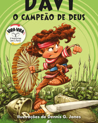 Davi, o campeão de Deus & Jonas, o mensageiro de Deus – Livro vira-vira com duas histórias bíblicas ilustradas e atividades de leitura