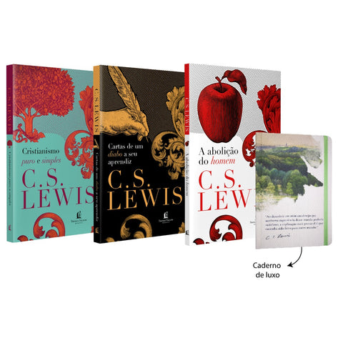 Kit C. S. Lewis: Clássicos essenciais  (Edição brochura) + Caderno de luxo