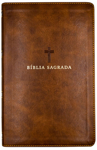 Bíblia Sagrada ACF, Letra Grande, Capa luxo marrom, Leitura Perfeita: original (9786556890548)
