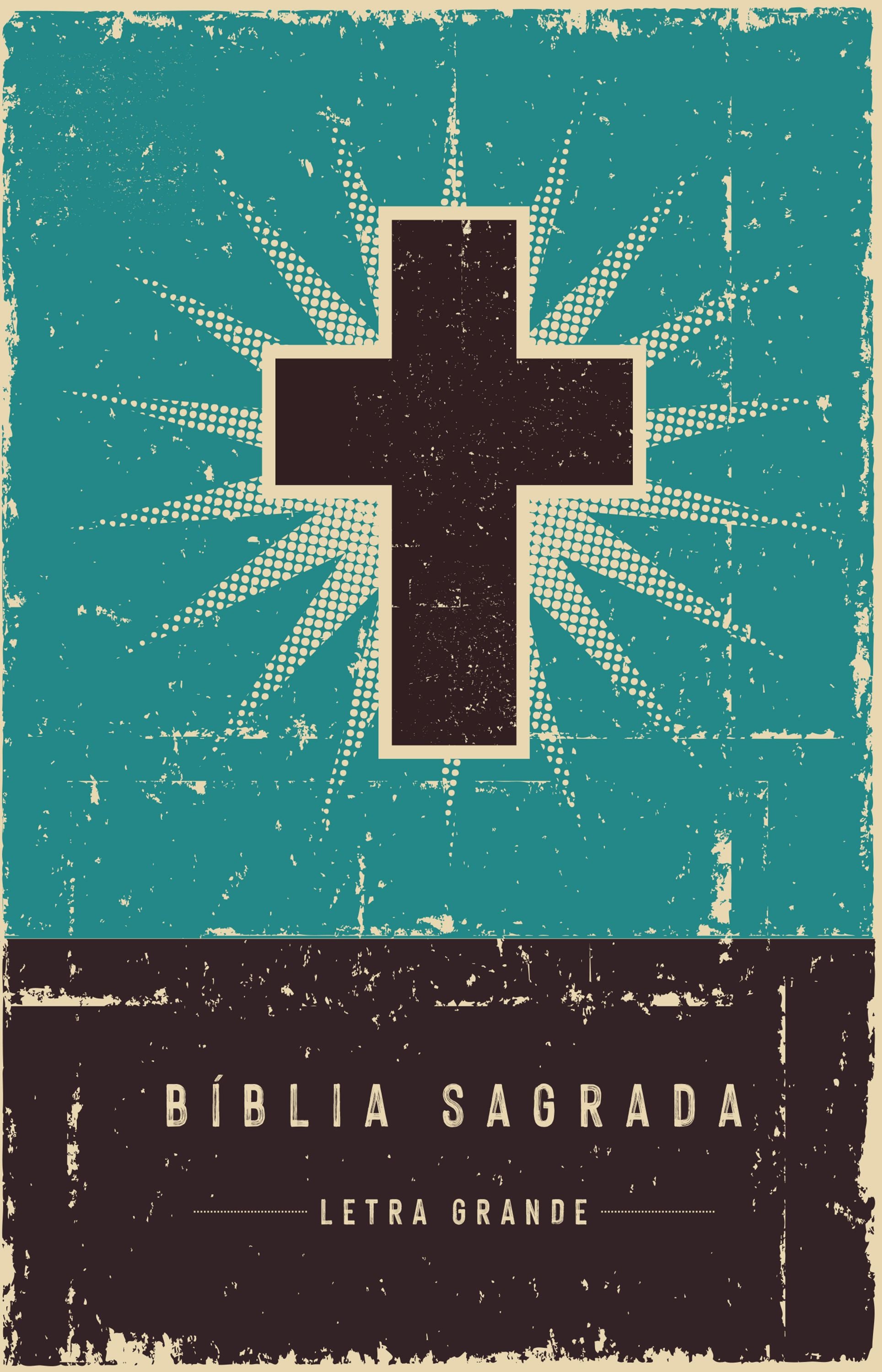 Bíblia NVI Retrô Turquesa, Letra Grande, Capa dura, Leitura