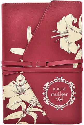 Bíblia da Mulher de Fé NVI, Capa luxo, Lírios do Campo: original (9786556892306)