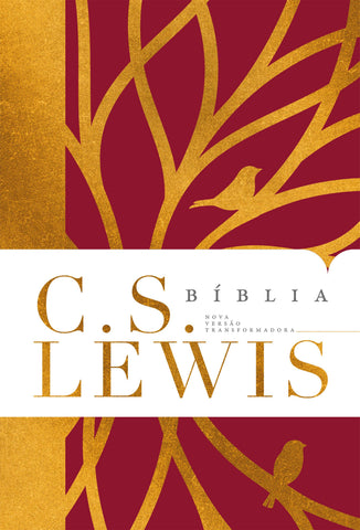 Bíblia C. S. Lewis NVT, Capa dura vermelha, Leitura Perfeita: original (9786556893570)