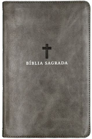 Bíblia Sagrada ACF, Letra Grande, Capa luxo cinza, Leitura Perfeita: original (9786556895079)
