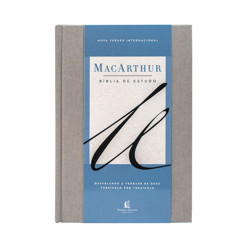 Bíblia de Estudo MacArthur, NVI, Capa Dura, Tecido, Leitura Perfeita