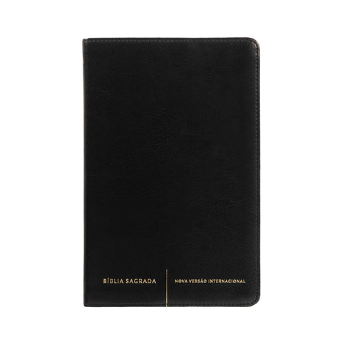 Bíblia Sagrada NVI Slim, Capa luxo preta: original (9786556896779)