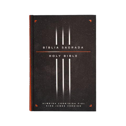 Bíblia Bilíngue ACF/KJV, Português/Inglês, Capa dura, Leitura Perfeita: original (9786556897035)
