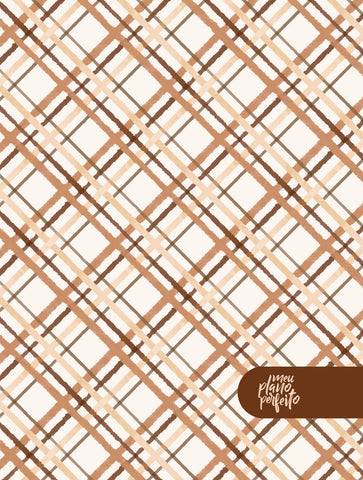 Meu plano perfeito, planner sem data com sobrecapa executiva de luxo, capa Xadrez | Planner 2026: original (9786556898575)