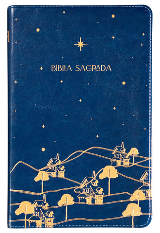 The Purpose Book: Bíblia Sagrada, A21, Capa luxo azul, Reino: original by Purpose Paper (9786556899374)