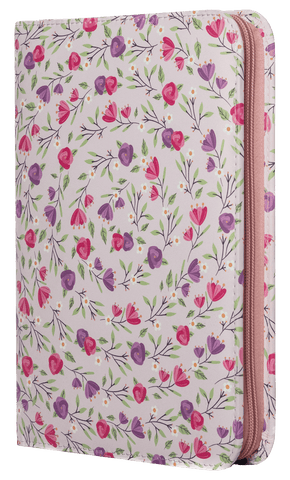 Meu plano perfeito: Florescer, planner sem data para adolescentes com sobrecapa de zíper em couro-soft, capa romântica com flores | Planner 2026