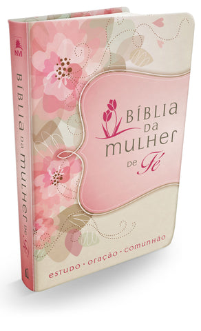 Bíblia da Mulher de Fé, NVI, Couro Soft, Flores: reissue by Sheila Walsh (9788578608385)