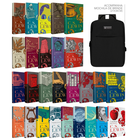 Coleção completa C.S. Lewis + Mochila Thomas Nelson