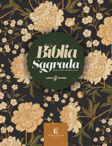 Bíblia Sagrada Nvi, Couro Soft, Flores, Espaço Anotações, Leitura Perfeita