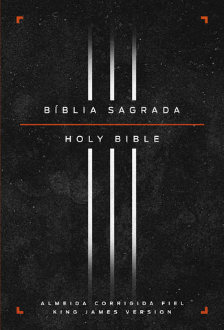 Bíblia Bilíngue, Português/Inglês, ACF/KJV,  Capa Dura, Leitura Perfeita